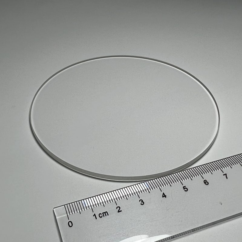 Custom Size Fused Silica Round Optical Window, AR Coated — image 1