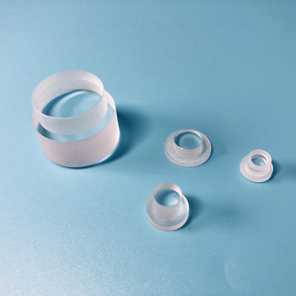 5 mm Fused Silica Step Optical Window, AR Coated — image 1