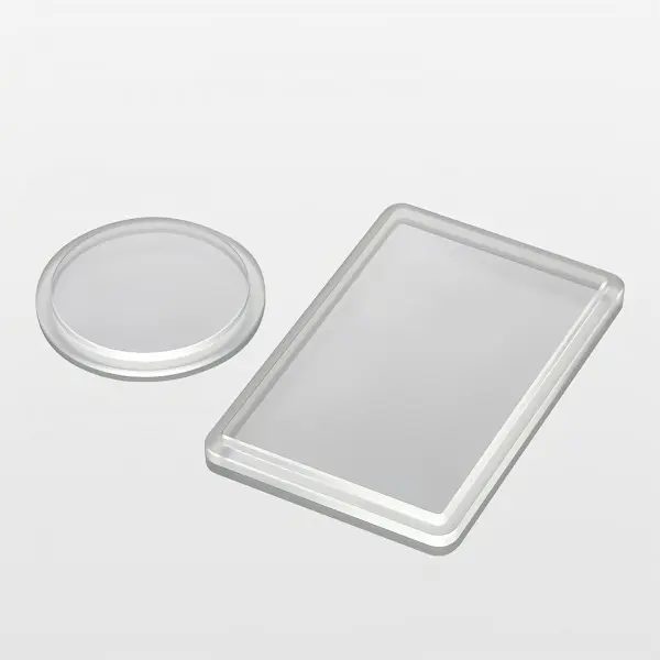 Custom Size Fused Silica Step Optical Window — image 1