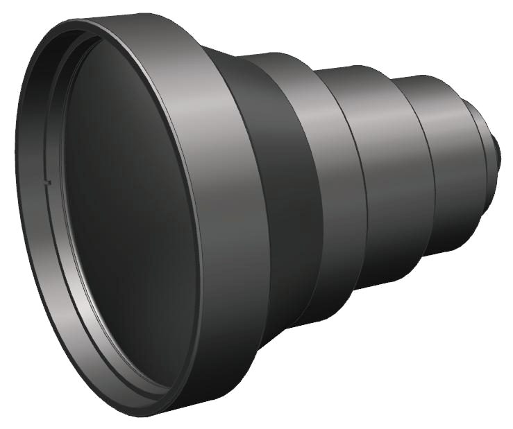 Custom Size Germanium Aspheric Lens, AR Coated — image 1
