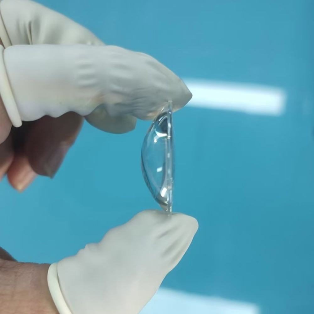 1x1 mm Glass Aspheric Lens, AR Coated — image 1