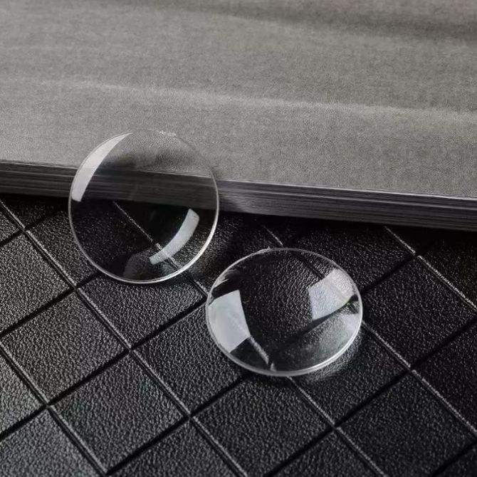 100 mm Glass Convex Lens, AR Coated — image 1