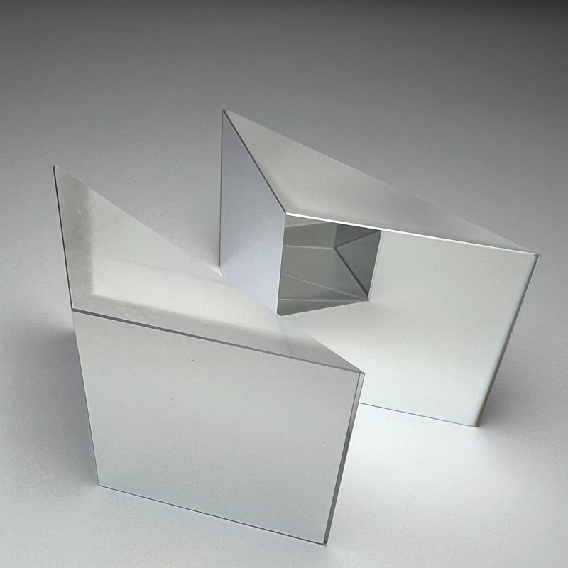 Custom Size Glass Equilateral Optical Prism, AR Coated — image 1