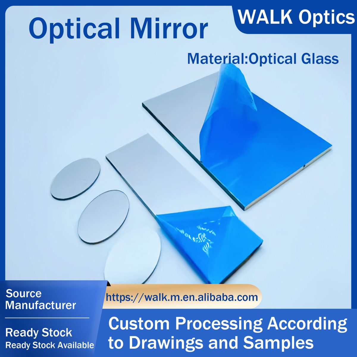 Custom Size K9 Flat Optical Mirror — image 1