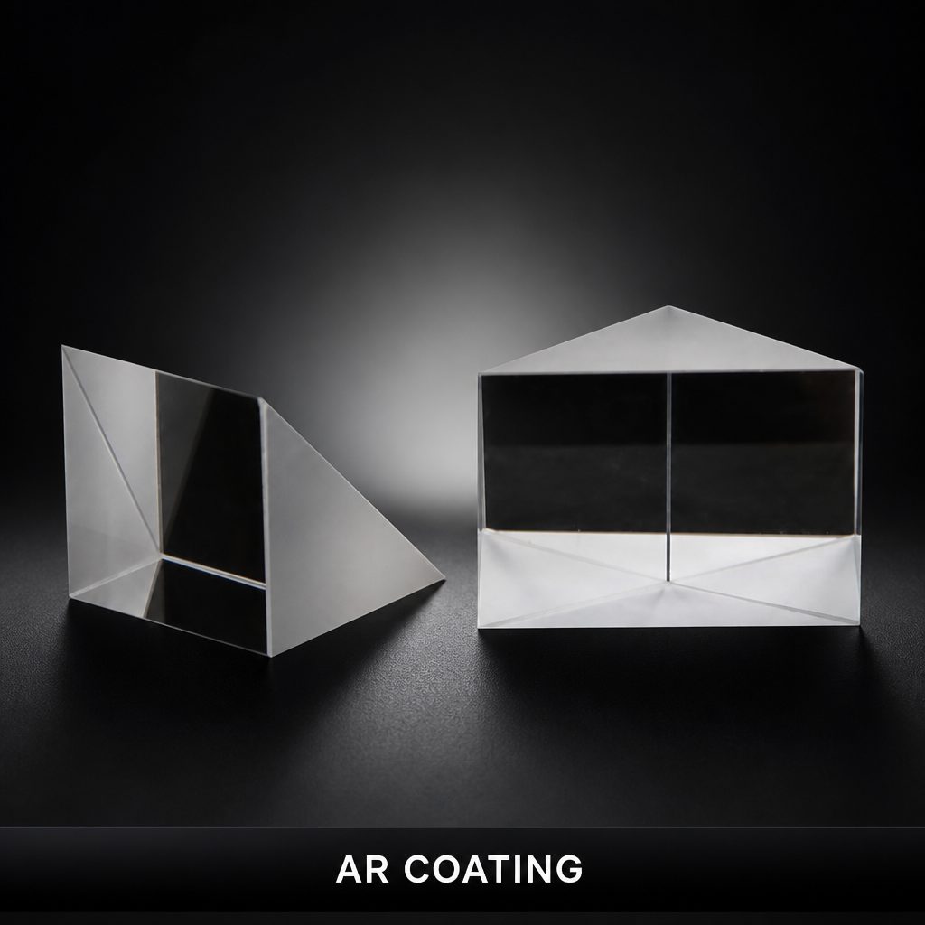 Custom Size K9 Right-angle Optical Prism, AR Coated — image 1