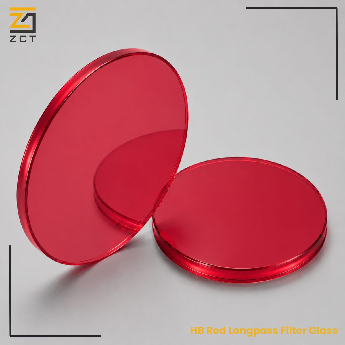 Custom Size K9 Round Optical Filter, AR Coated — image 1