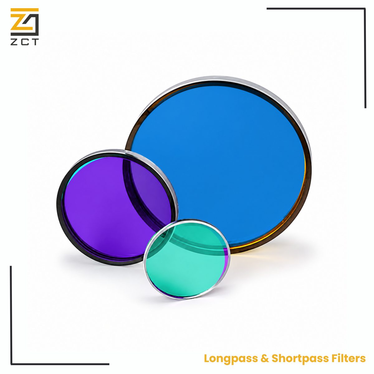 Custom Size K9 Round Optical Filter, AR Coated — image 1