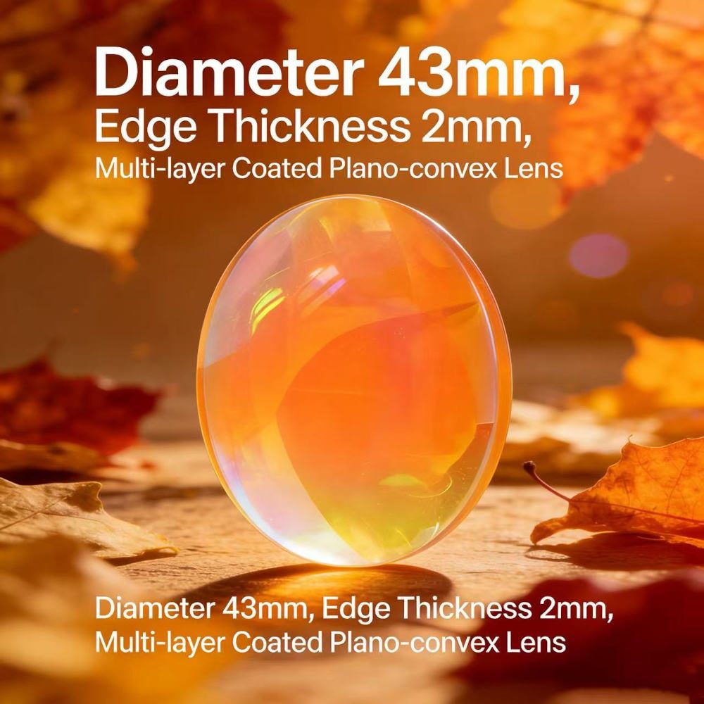 2 mm N-BK7 Plano-convex Lens, AR Coated — image 1