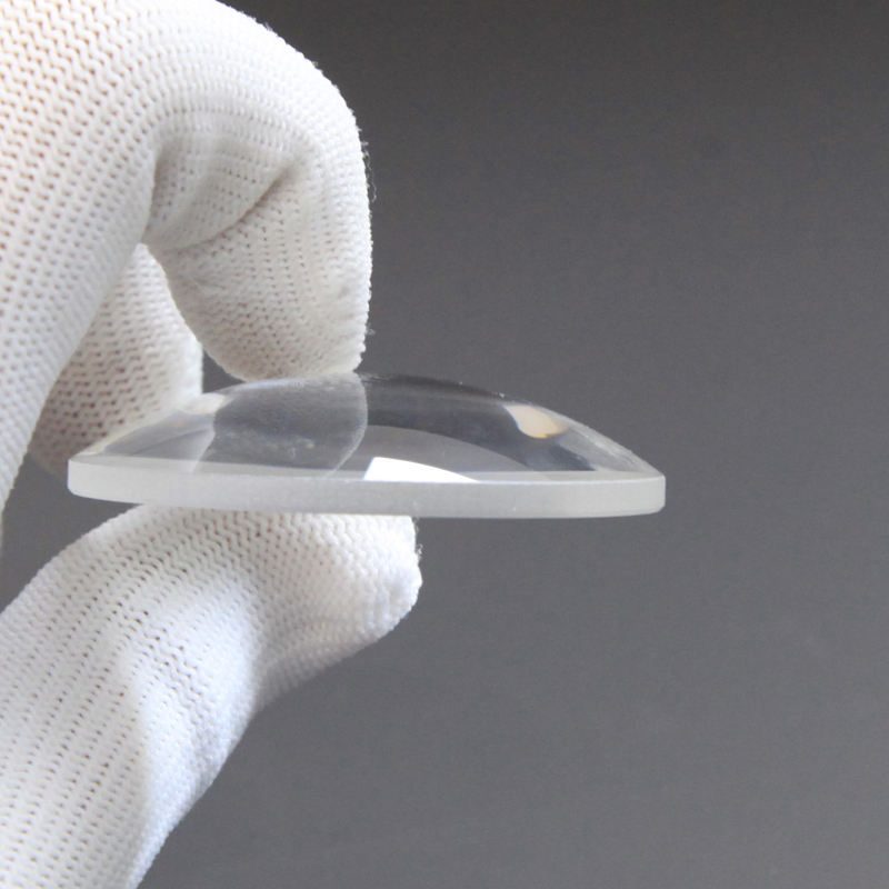 50x113 mm N-BK7 Plano-convex Lens, AR Coated — image 1
