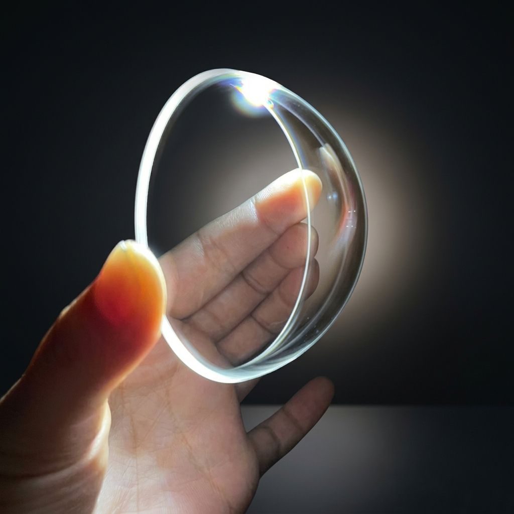1 mm N-BK7 Round Optical Window, AR Coated — image 1
