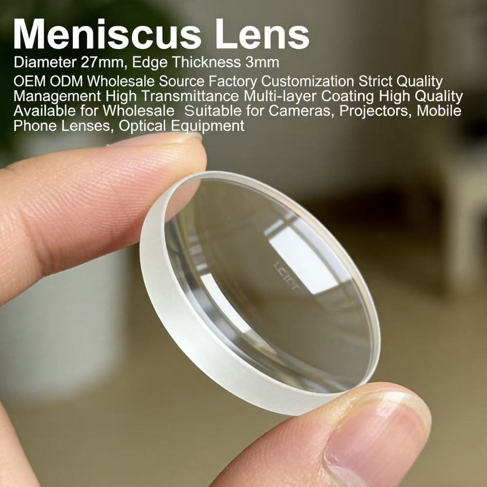 3 mm Optical Glass Meniscus Lens, AR Coated — image 1