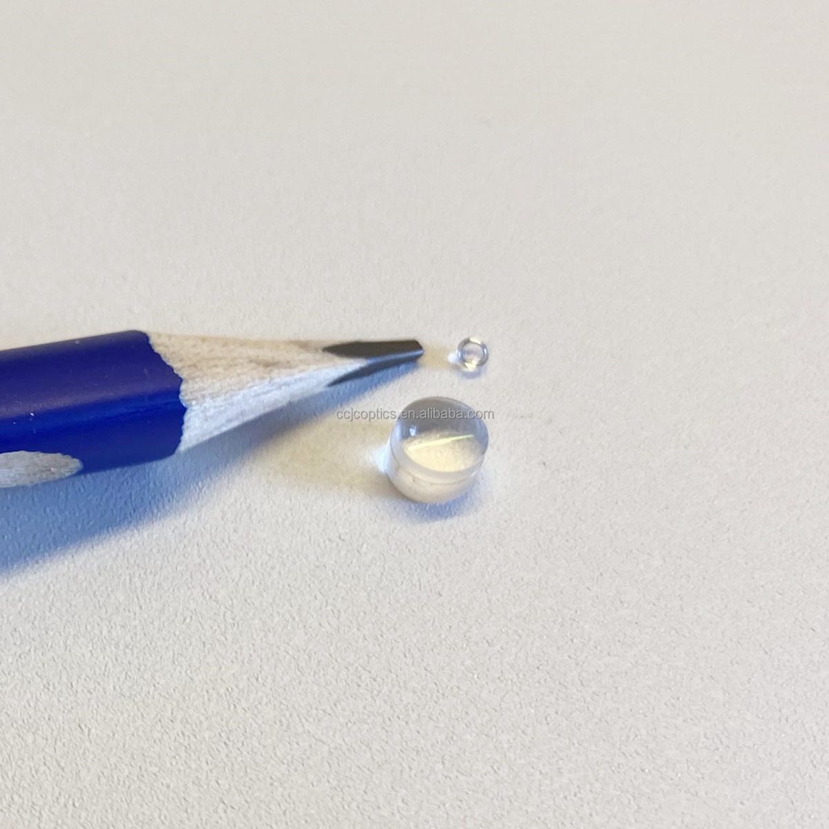 0.6x5 mm Optical Glass Plano-convex Lens, AR Coated — image 1