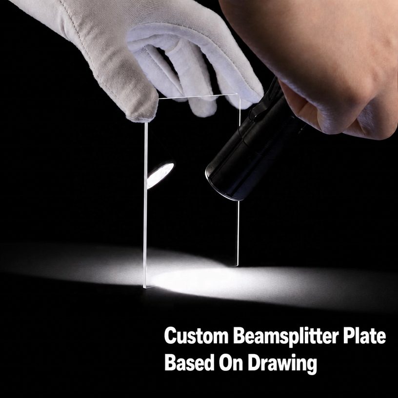 1 mm Optical Glass Plate Beamsplitter, AR Coated — image 1