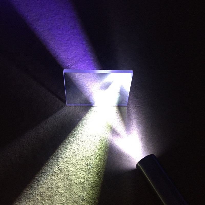 Custom Size Optical Glass Plate Beamsplitter — image 1