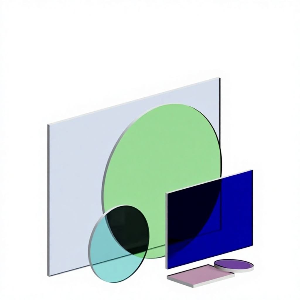 Custom Size Optical Glass Plate Beamsplitter — image 1