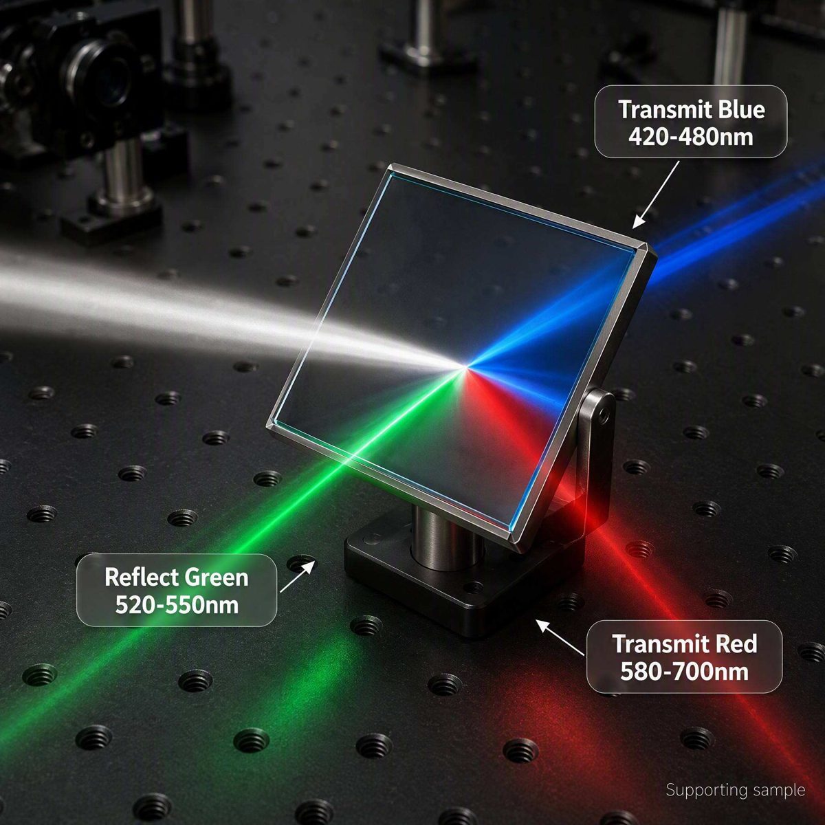 30 mm Optical Glass Round Beamsplitter — image 1
