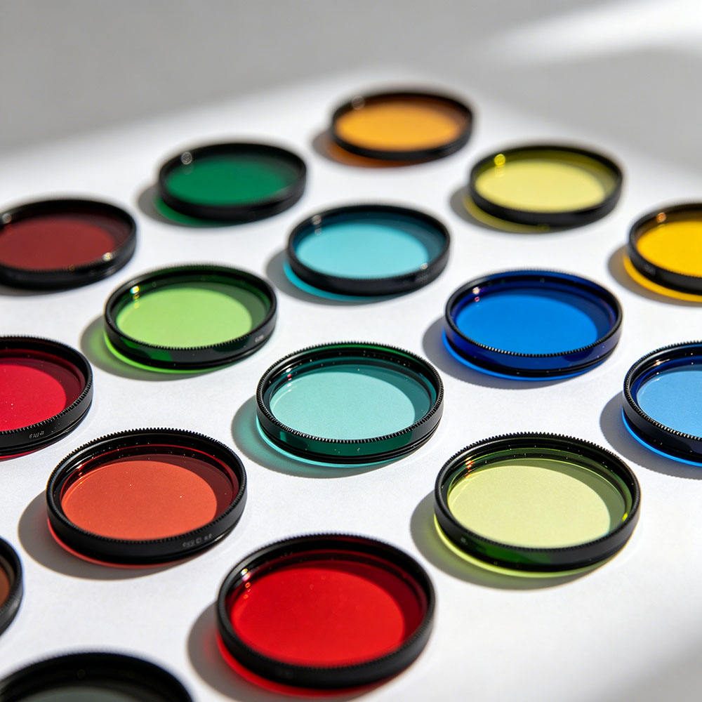0.2x0.1 mm Optical Glass Round Optical Filter