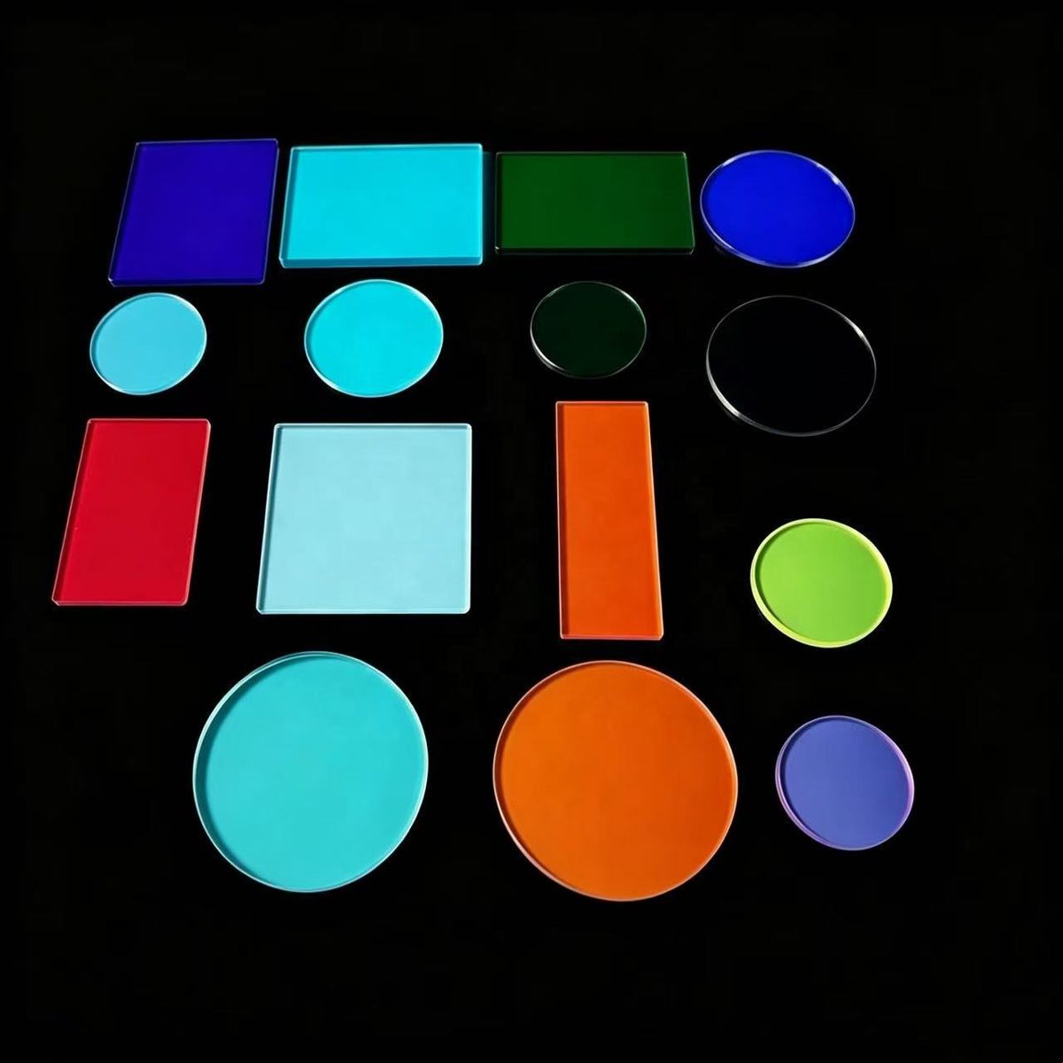 Custom Size Optical Glass Round Optical Filter, AR Coated — image 1