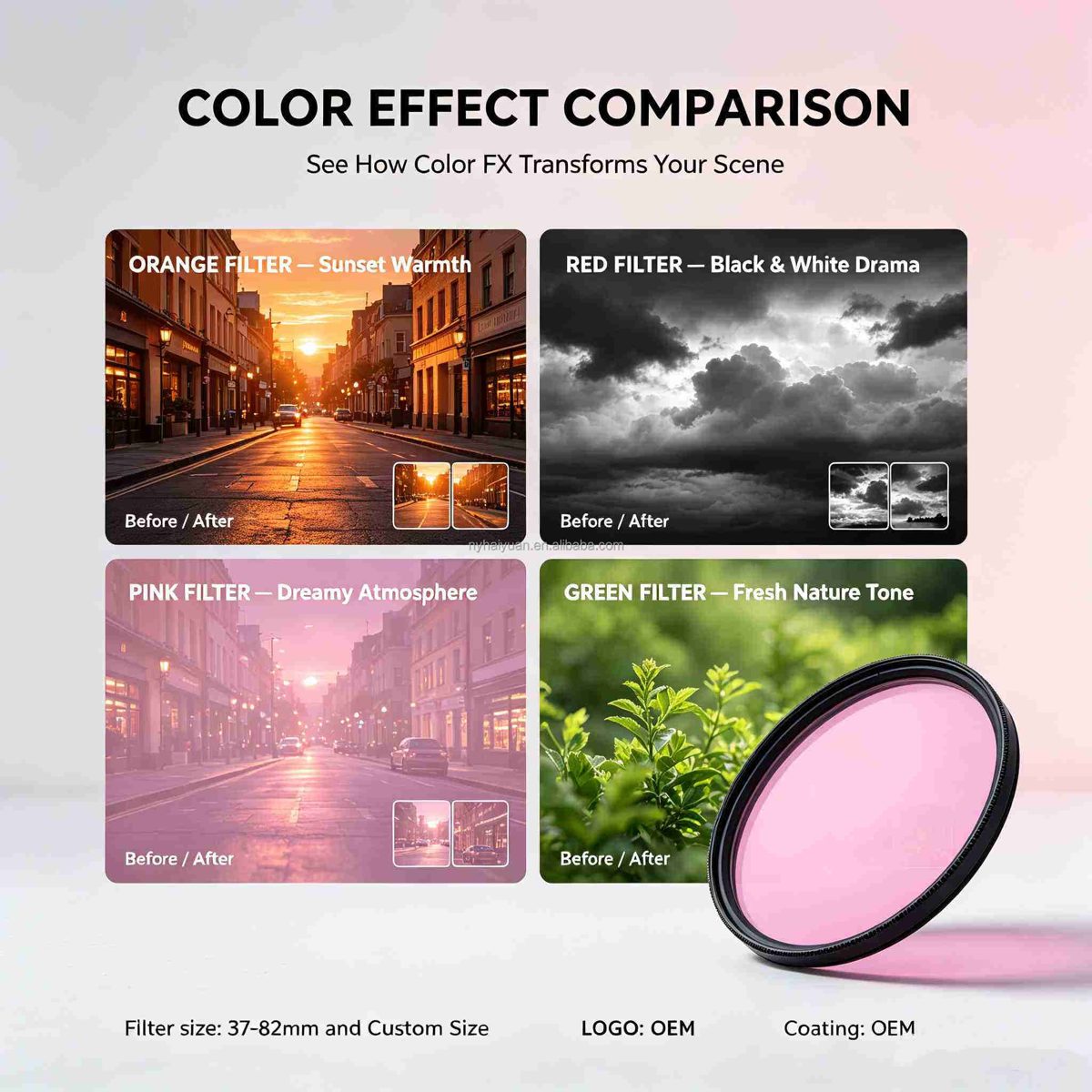 49 mm Optical Glass Square Optical Filter — image 1