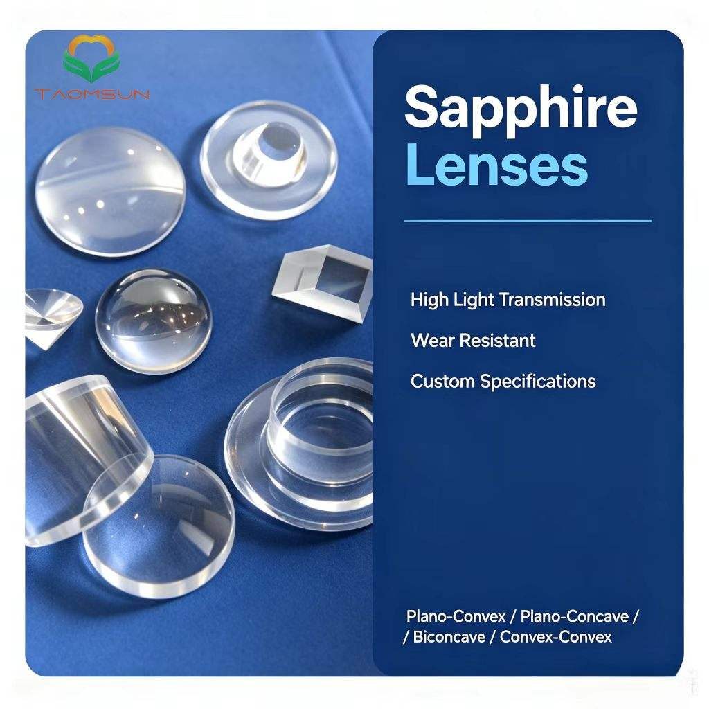 0.5 mm Sapphire Plano-convex Lens, AR Coated — image 1
