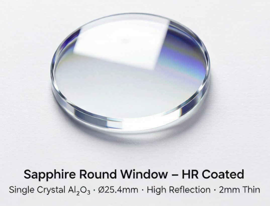 25.4 mm Sapphire Round Optical Mirror — image 1
