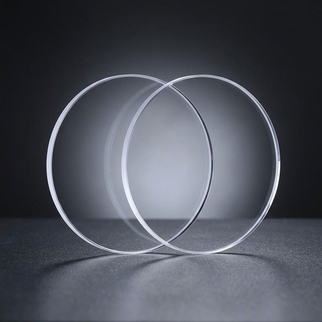1x0.5 mm Sapphire Round Optical Window, AR Coated — image 1