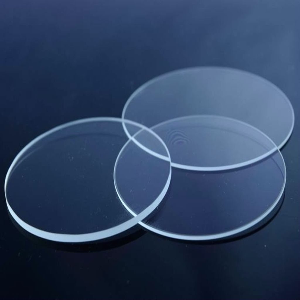 Custom Size Sapphire Round Optical Window, AR Coated — image 1
