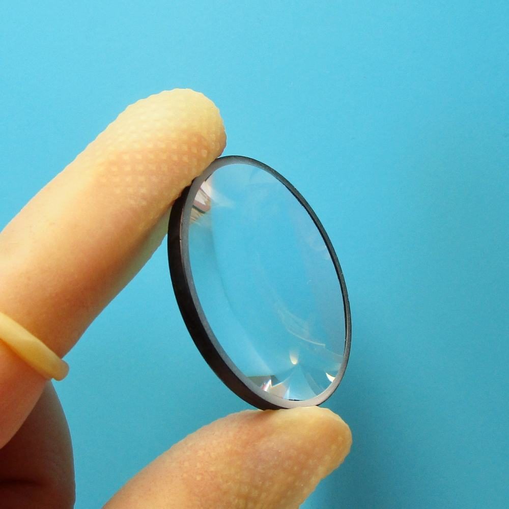 0.6 mm SF Flint Glass Plano-convex Lens, AR Coated — image 1