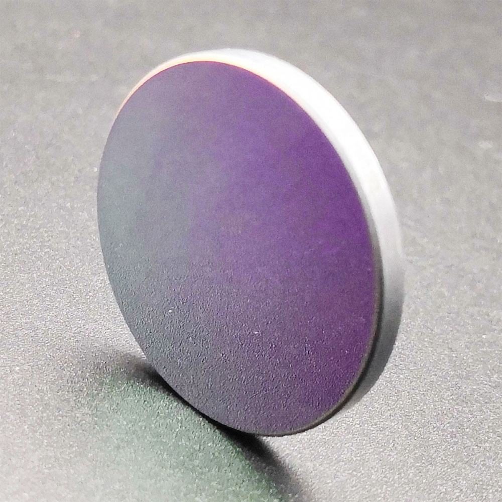 5x0.2 mm Silicon Round Optical Window, DLC Coated — image 1